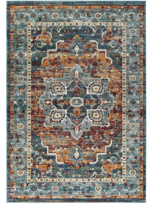 Topsfield Distressed Vintage Area Rug Multicolored