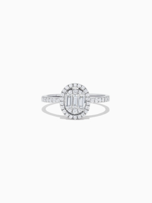 Effy Classique 14k White Gold Diamond Ring, 0.58 Tcw