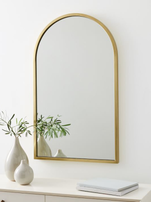 Metal Framed Arched Wall Mirror