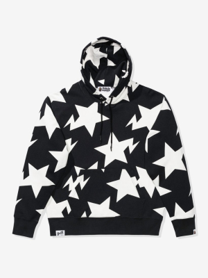 Bape Relaxed Sta Pattern Pullover Hoodie - Black