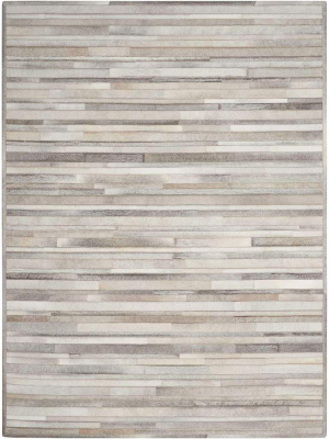 Prarie Pra1 Silver Area Rug By Calvin Klein