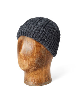 Aran-knit Merino Wool Watch Cap