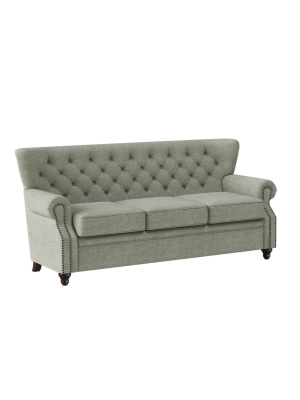 Damski Button Tufted Rolled Arm Sofa - Handy Living