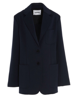 Jil Sander Single Breasted Pocket Detail Blazer