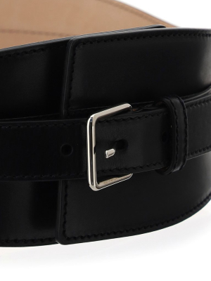 Alexander Mcqueen Wide Buckled Belt