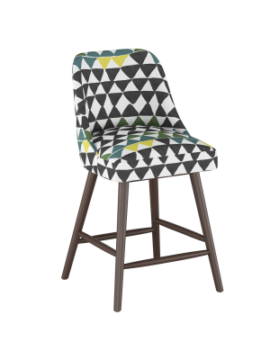 27" Geller Modern Counter Height Barstool Geometric Triangle - Project 62™