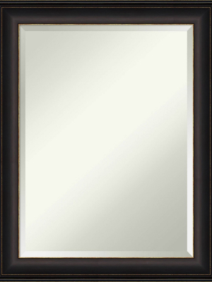 22" X 28" Trio Oil Rubbed Framed Bathroom Vanity Wall Mirror Bronze - Amanti Art