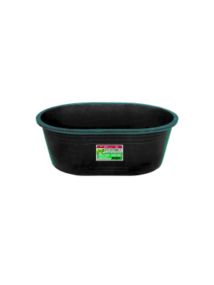 Tuff Stuff Heavy Duty 40 Gallon Oval Water, Feed, Or Storage Tank Tub, Black