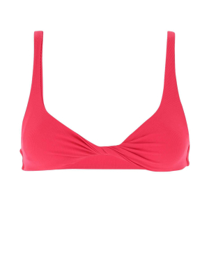 The Attico Twist Detail Bikini Top