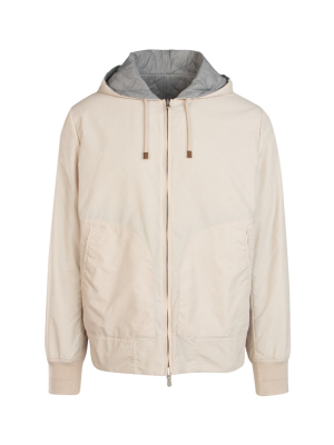 Brunello Cucinelli Reversible Drawstring Hooded Jacket