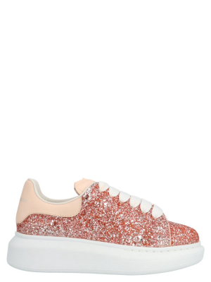 Alexander Mcqueen Kids Oversized Glitter Sneakers