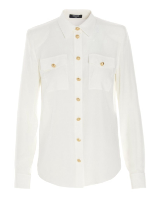 Balmain Pocket Detail Buttoned Shirt