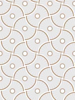 Tempaper Wheels Wallpaper - Mist