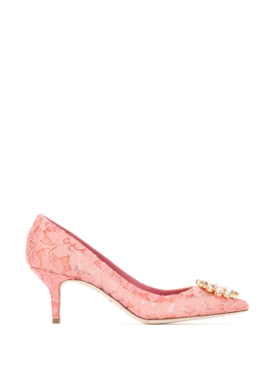 Dolce & Gabbana Bellucci Embellished Lace Pumps