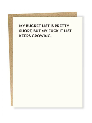 Bucket List Card