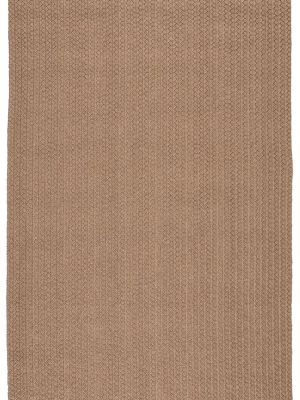 Iver Indoor/outdoor Solid Tan Rug