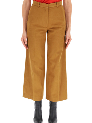 Kenzo Cropped High-waisted Trousers