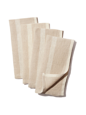 Laundered Linen Napkins, Set Of 4