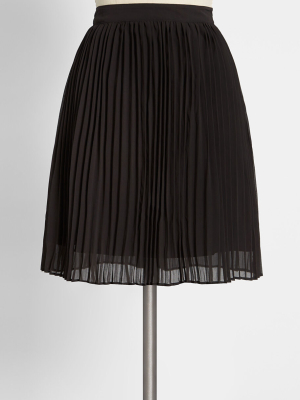 Perfectly Posh Pleated Mini Skirt