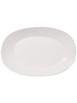 Vietri Viva Fresh Large Oval Platter - White