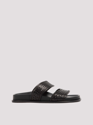 Alaïa Strap Flat Mules