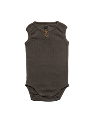 Organic Vintage Bodysuit S/l - Slate