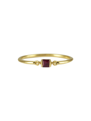 Ruby Petite Circle Ring