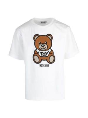 Moschino Kids Teddy Bear Embroidered T-shirt