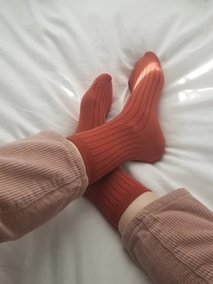 Knit Rib Socks - Solid