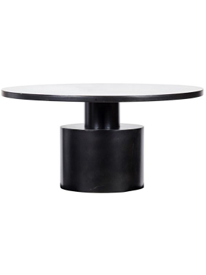 Marlow Dining Table In Black Metal