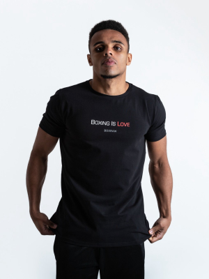 Boxing Is Love T-shirt - Black