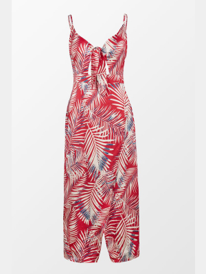 Reagan Tropical Knotted Dress