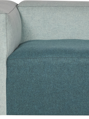 Hay Mags Soft Modular Sofa – Light Green/green – Left Corner
