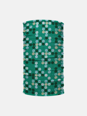 Teal Dots Neck Gaiter