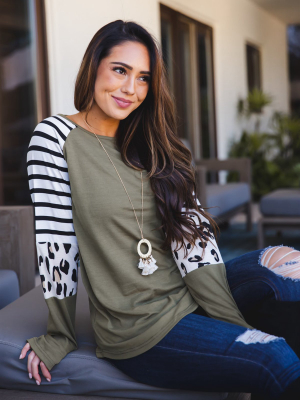 The Nancy Top - Olive