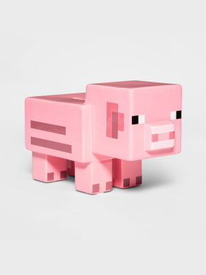 Minecraft Decorative Pig Bank Pink