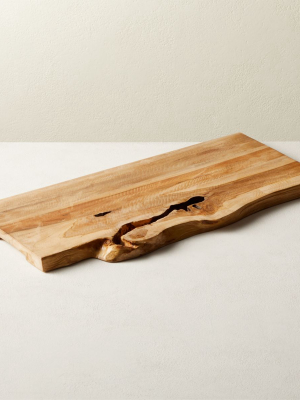 Natural Teak Root Rectangular Server