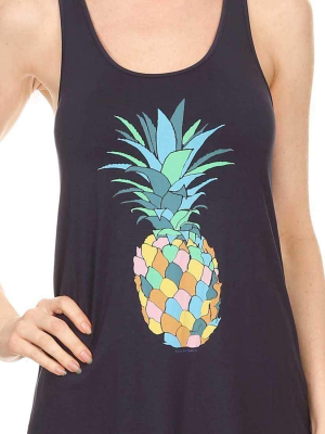 Bear Dance Multi Color Pineapple Tank Top T2511