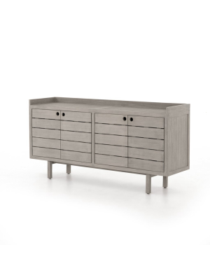 Lula Outdoor Sideboard-weathered Grey