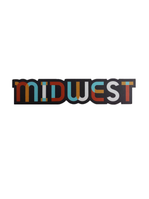 Colorblock Midwest Sticker