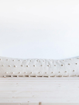 Wool Lumbar Pillow - Natural Loops