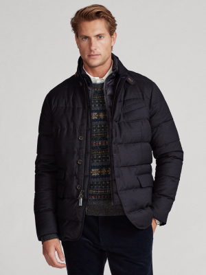 Layered-effect Down Jacket