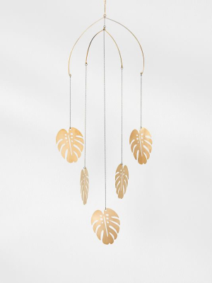 Pauline Stanley Studio Metal Mobile - Monstera Leaf