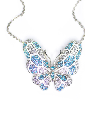 Vintage Sarah Coventry Butterfly Necklace