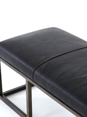 Beaumont Bench Rider Black Leather