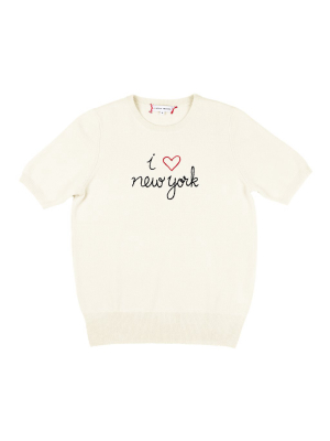 "i Heart New York" Short Sleeve Sweater