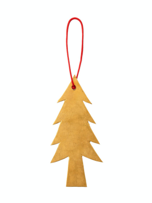 Fog Linen Brass Tree Ornament