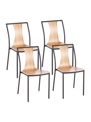 Set Of 4 Osaka Contemporary Chair - Lumisource