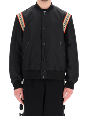 Burberry Icon Stripe Bomber Jacket