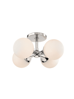 Astoria 4 Light Wall Sconce/flush Mount Polished Chrome